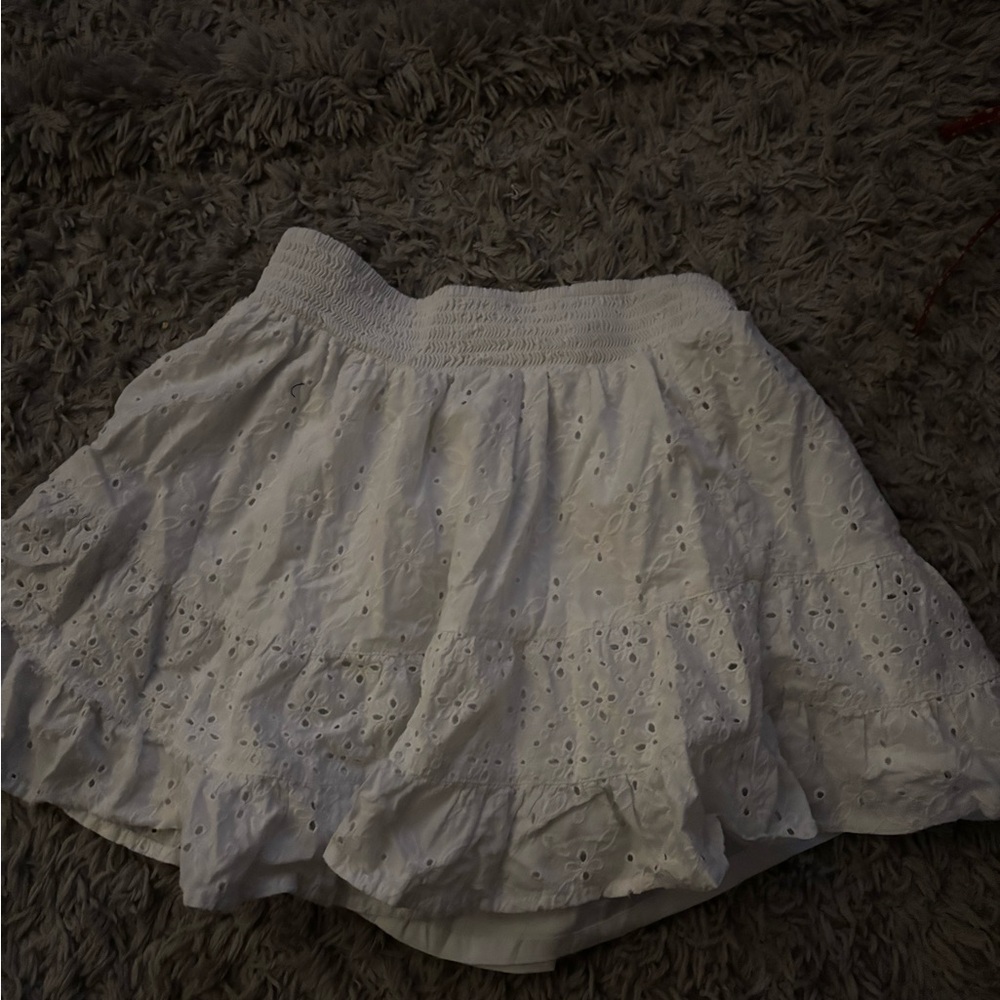 White Eyelet Women's Skirt